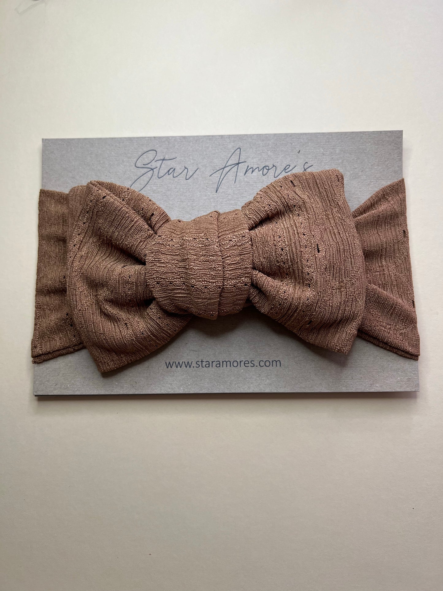 Hazelnut chunky top knot