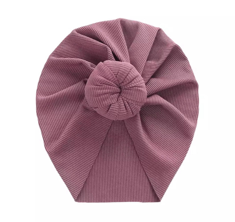 Ribbed donut turbans