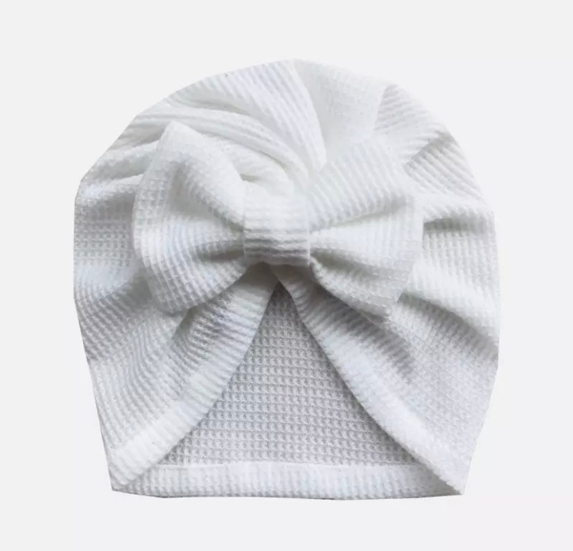 Waffle bow turbans