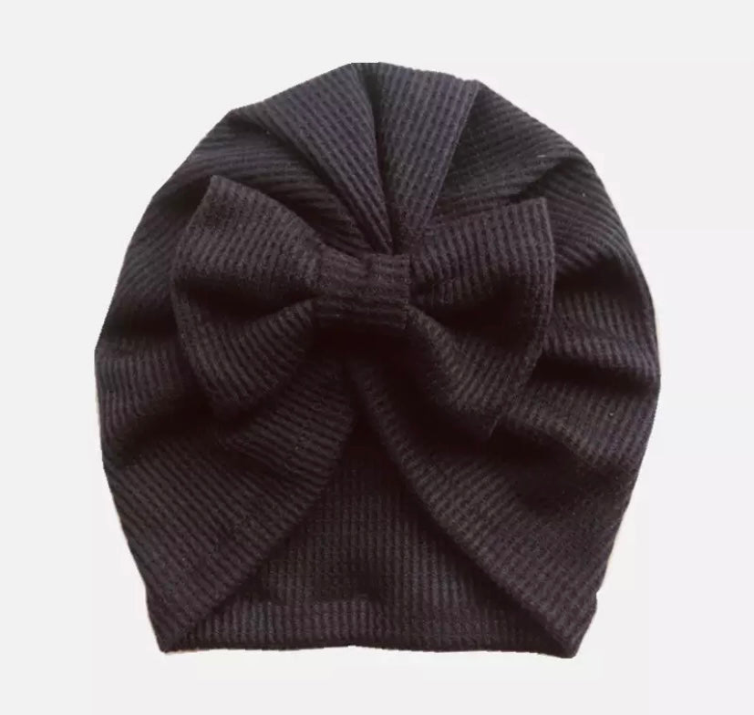 Waffle bow turbans
