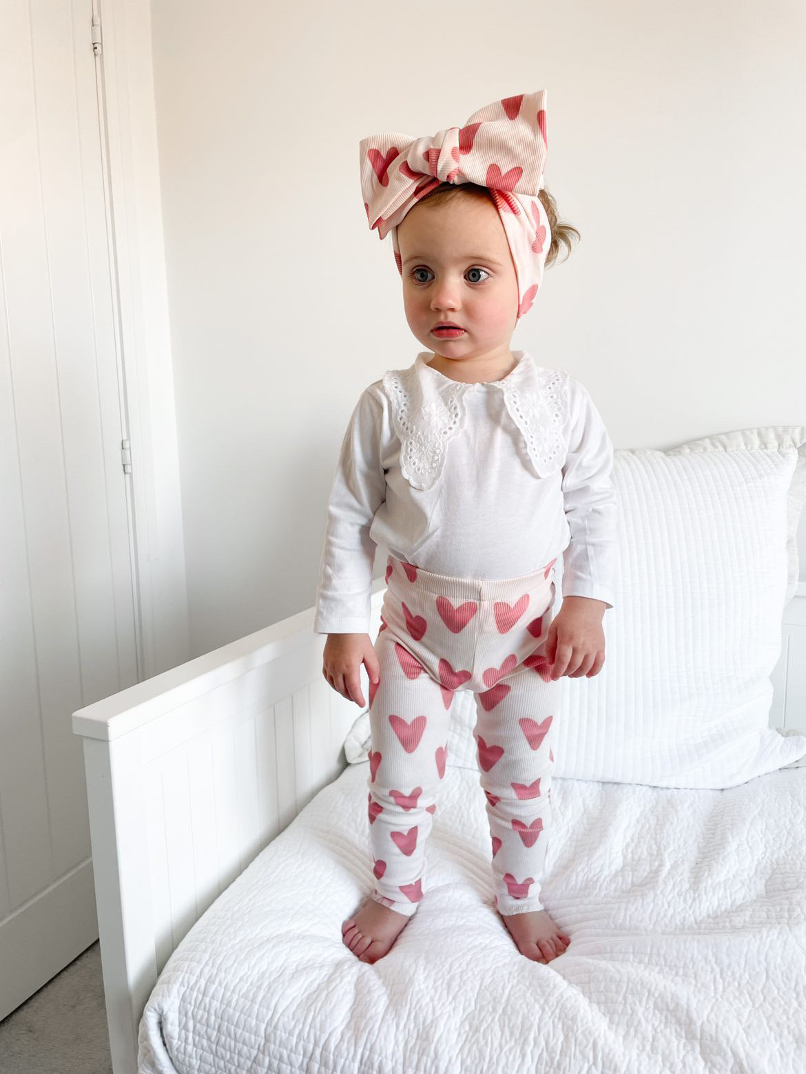 Handmade Love heart leggings