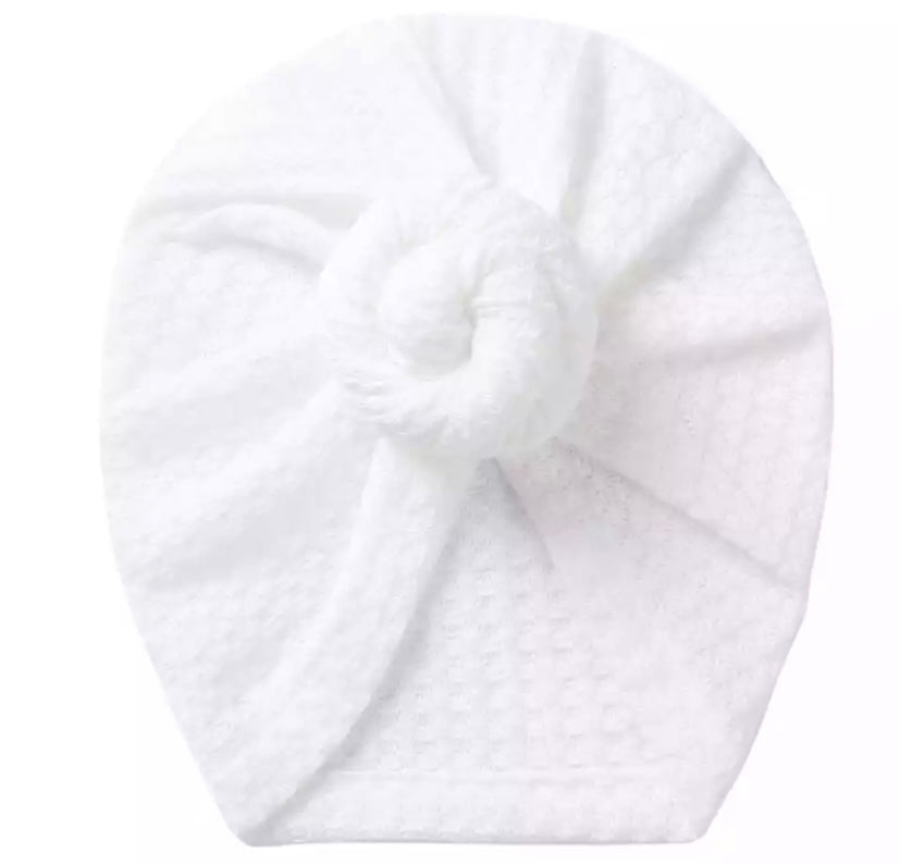 Waffle twist knot turbans