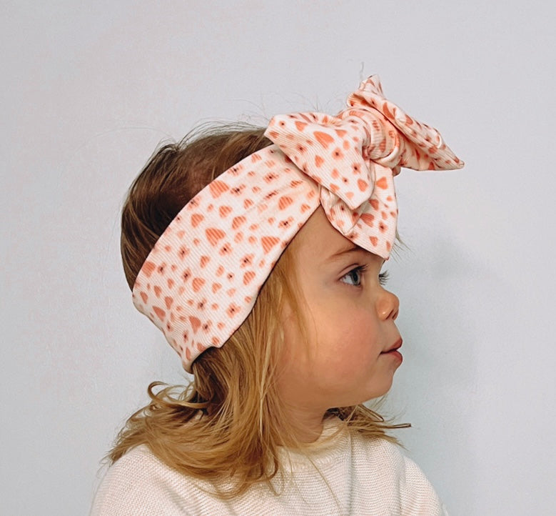 Handmade Valentine chunky top knot