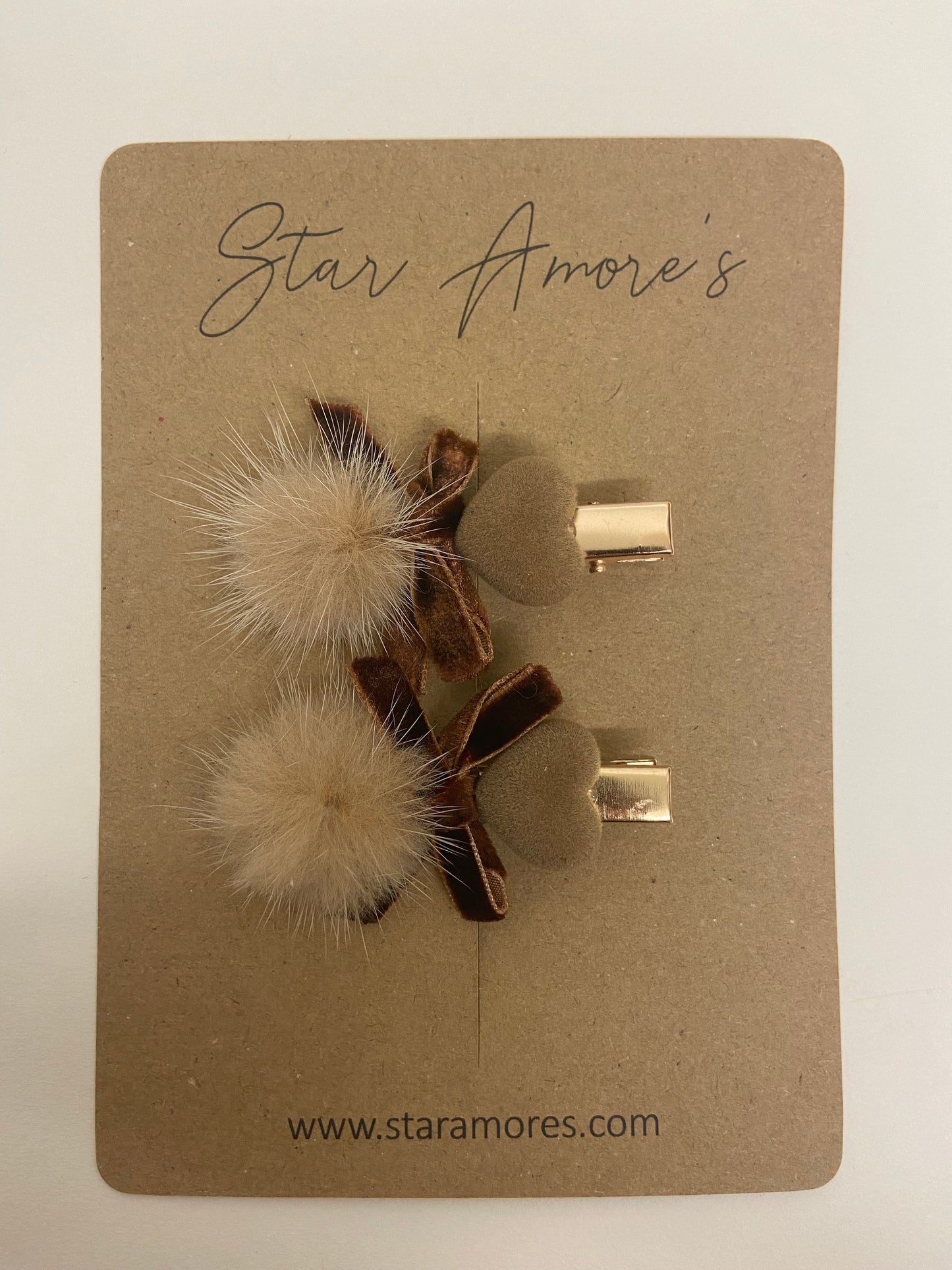 Luxury pom clips
