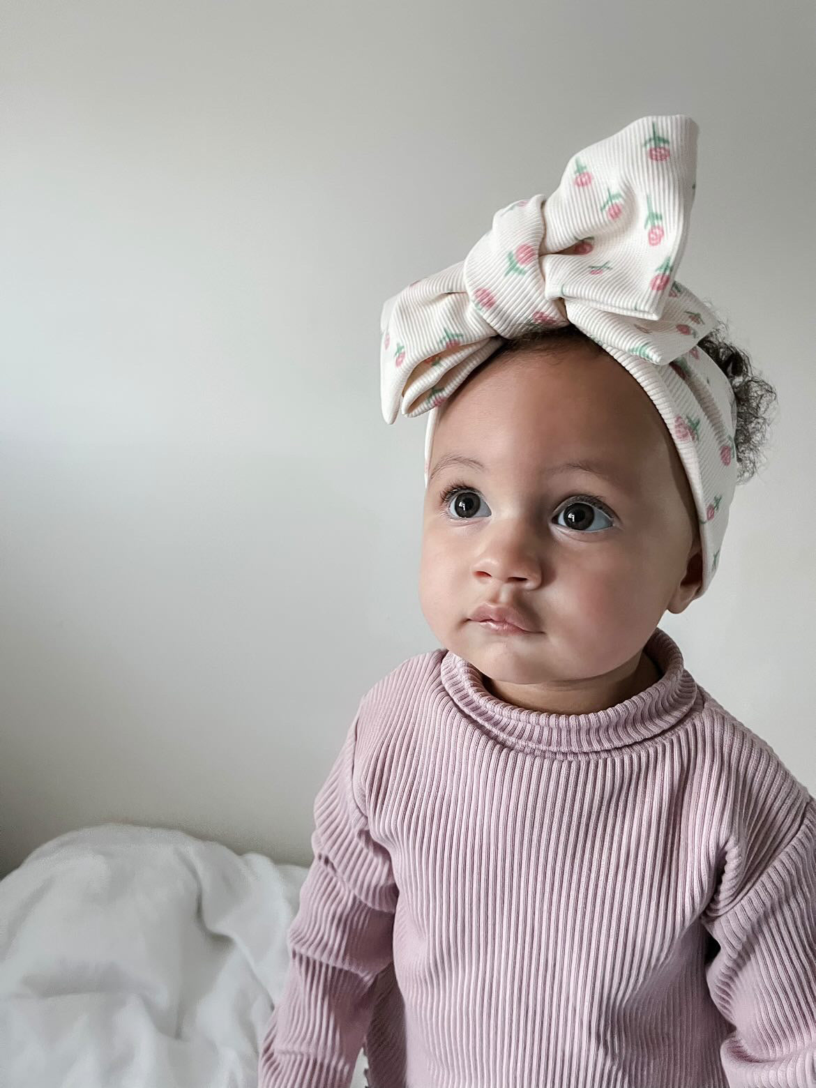 Handmade Rose chunky top knot