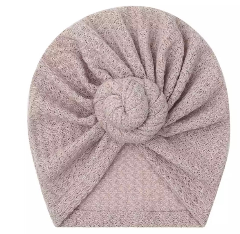 Waffle twist knot turbans