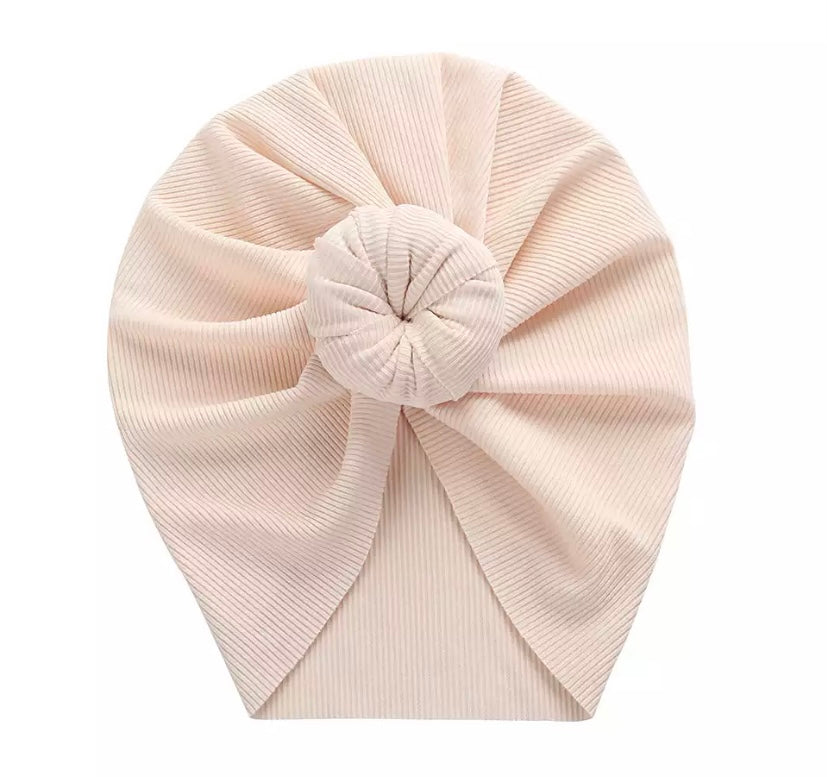 Ribbed donut turbans
