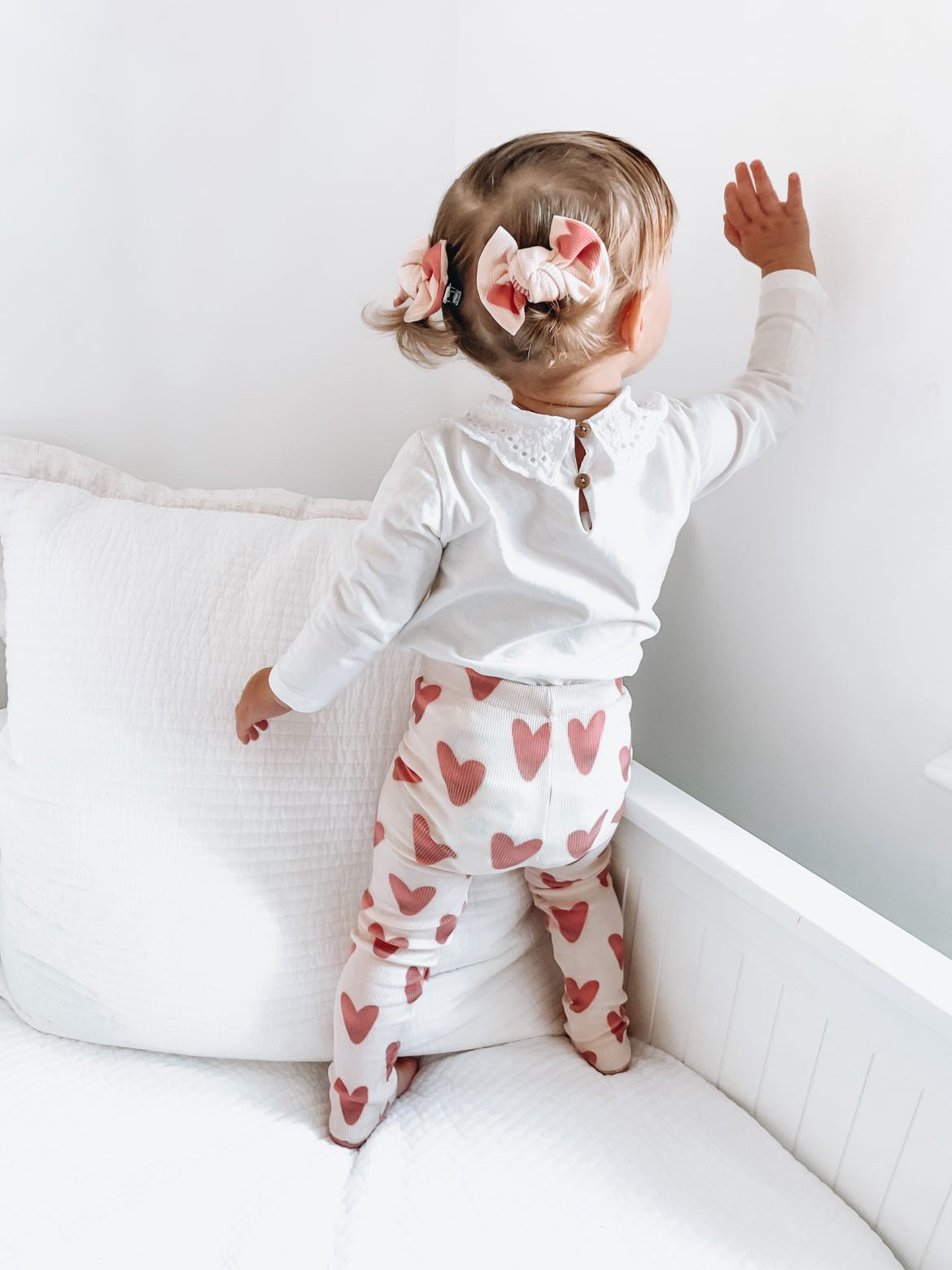 Handmade Love heart leggings