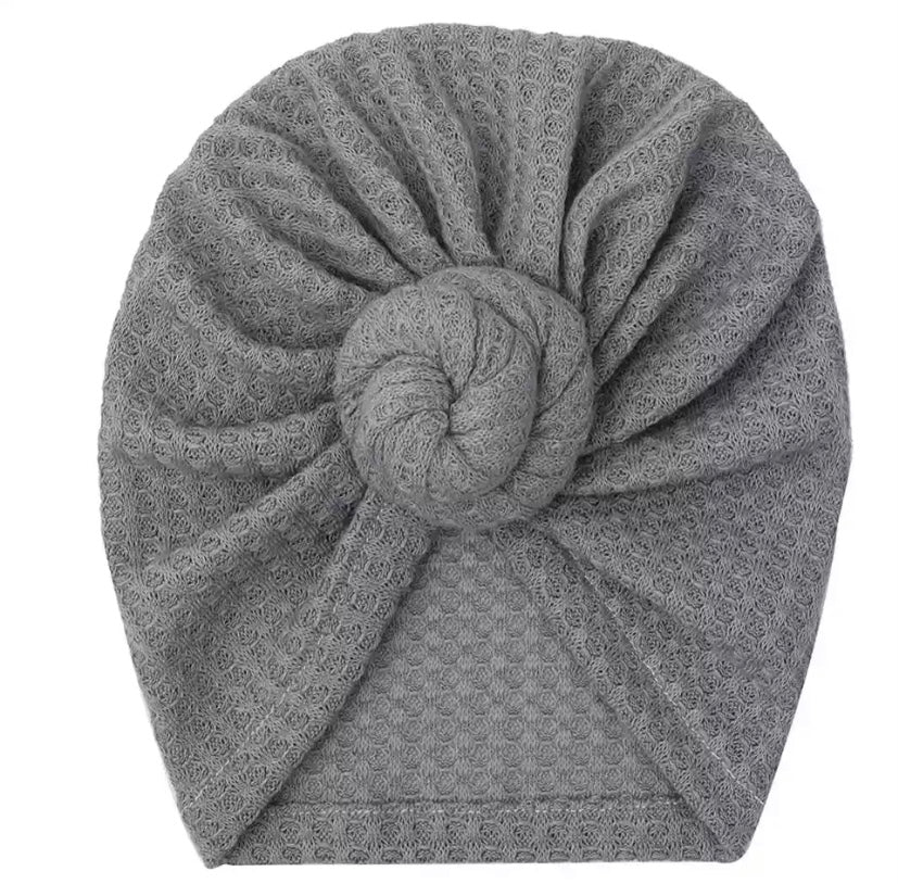 Waffle twist knot turbans