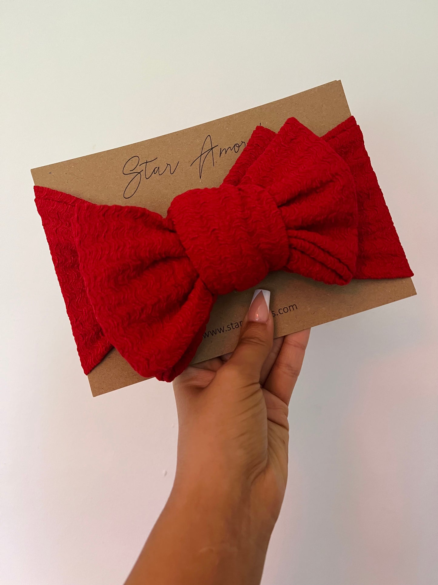 Santa baby chunky top knot