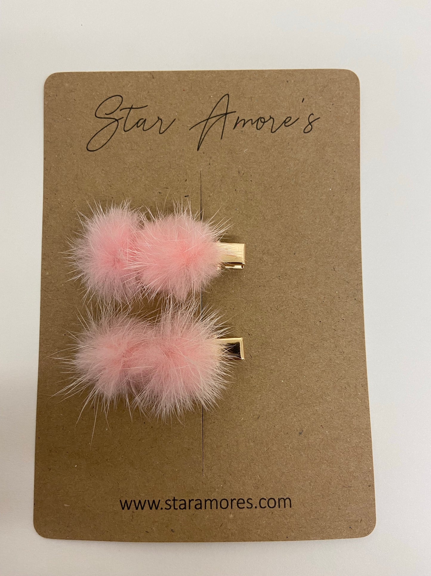 Luxury pom clips