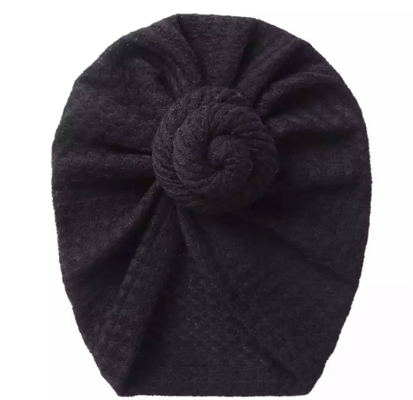 Waffle twist knot turbans