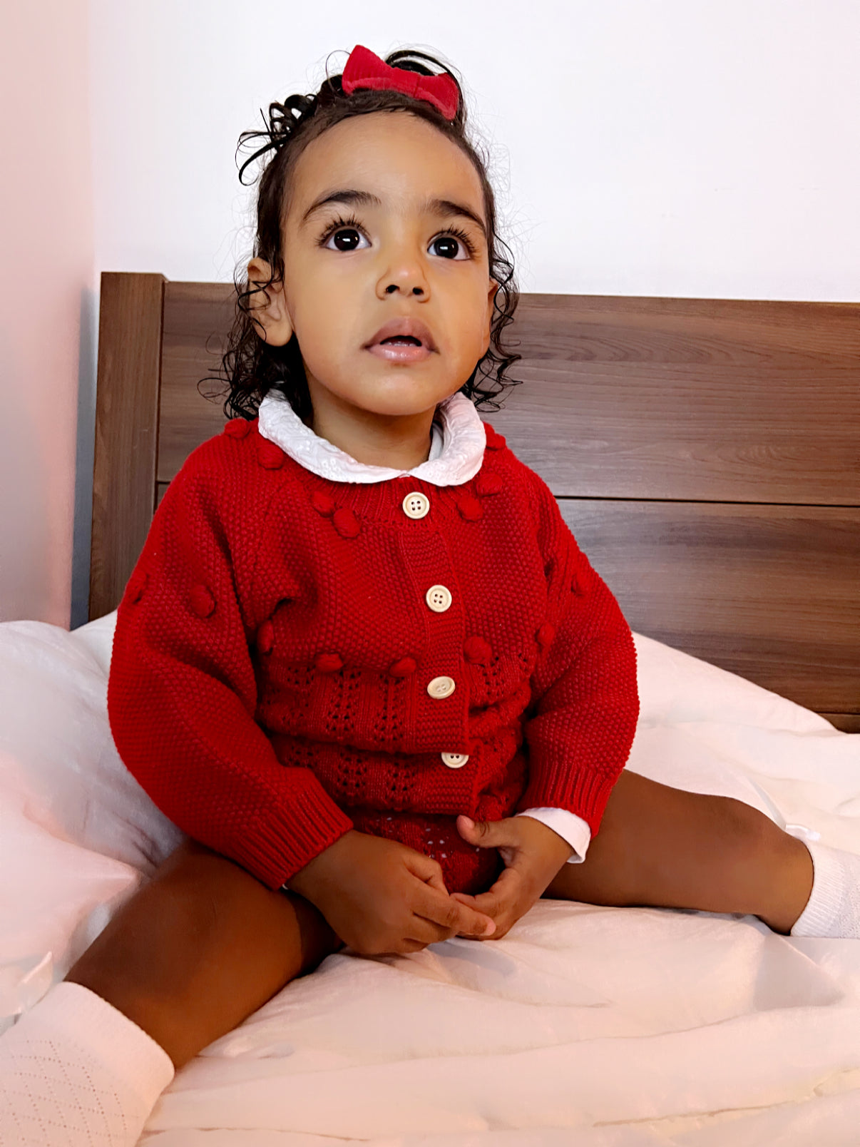 Santa baby knitted set