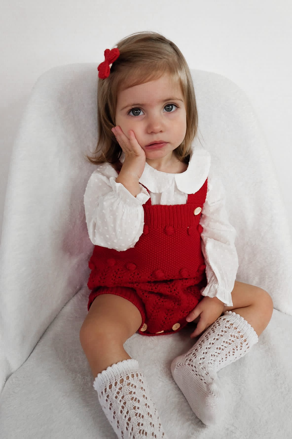 Santa baby knitted set