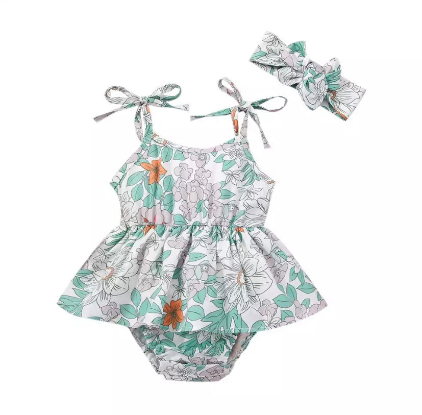 The ‘Saffron’ romper dress