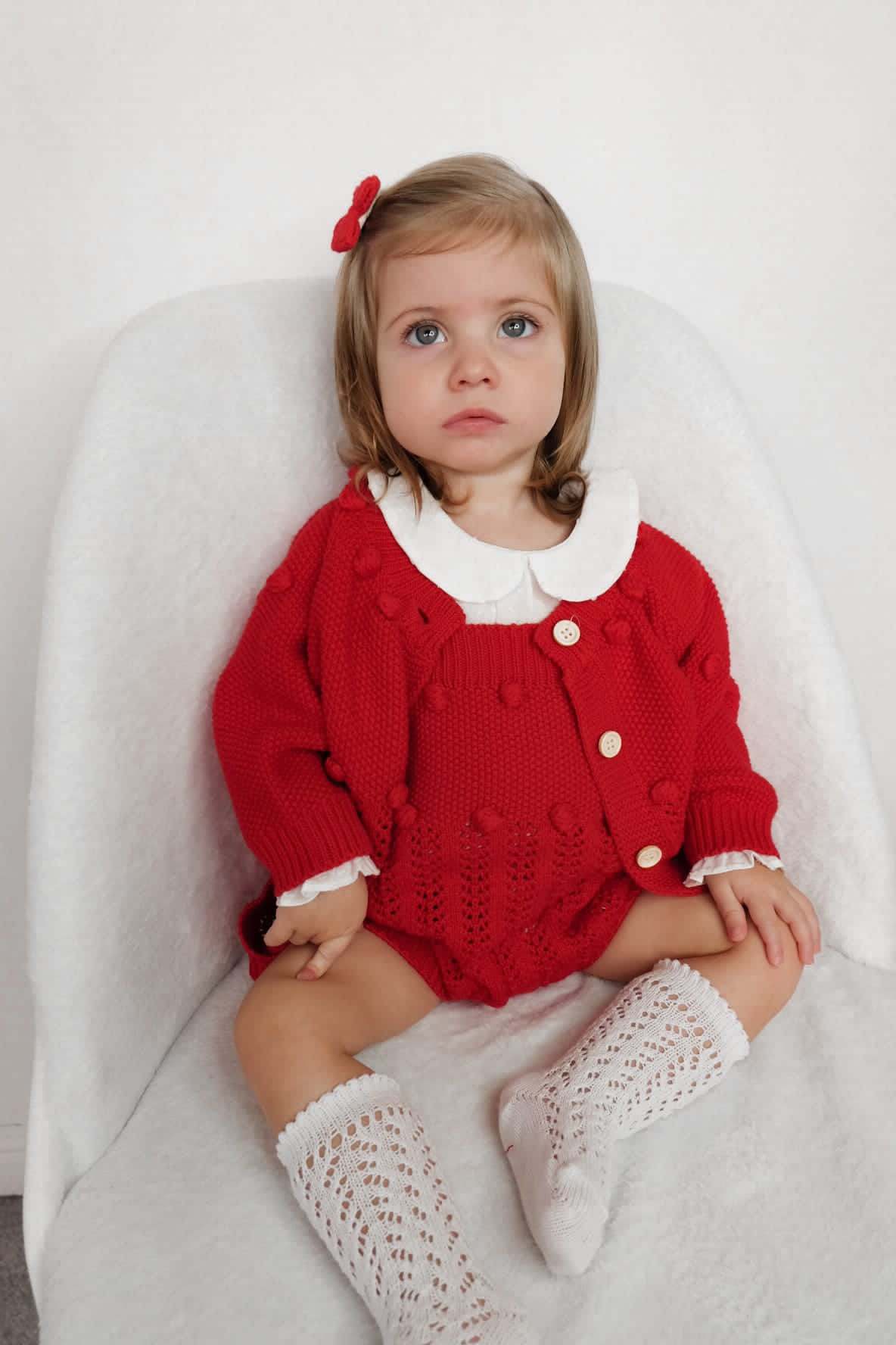 Santa baby knitted set