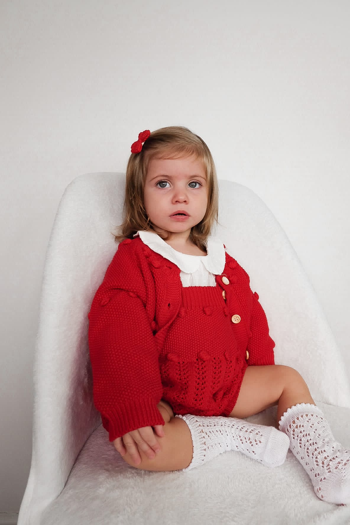 Santa baby knitted set