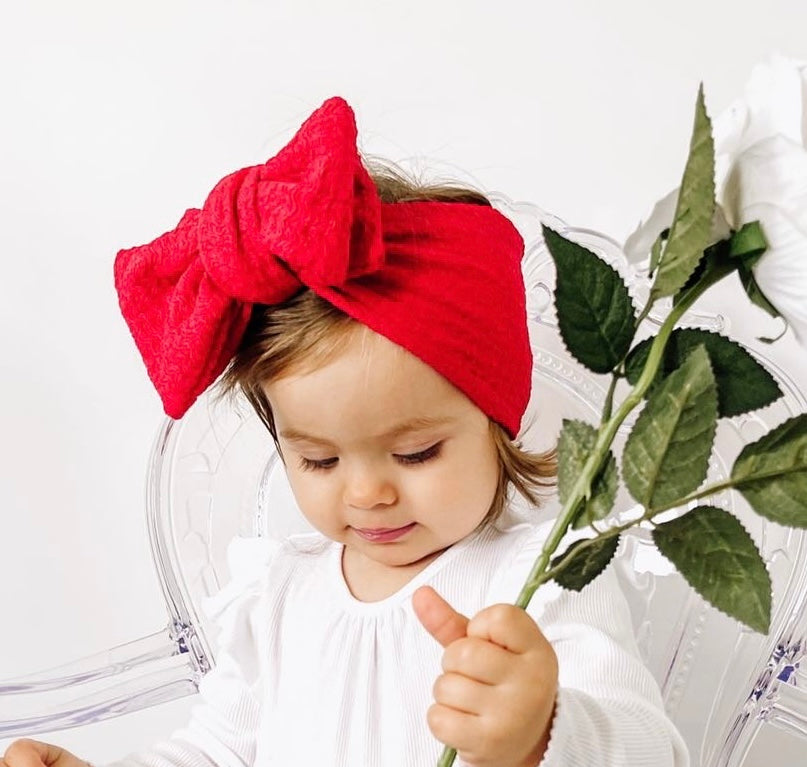 Santa baby chunky top knot