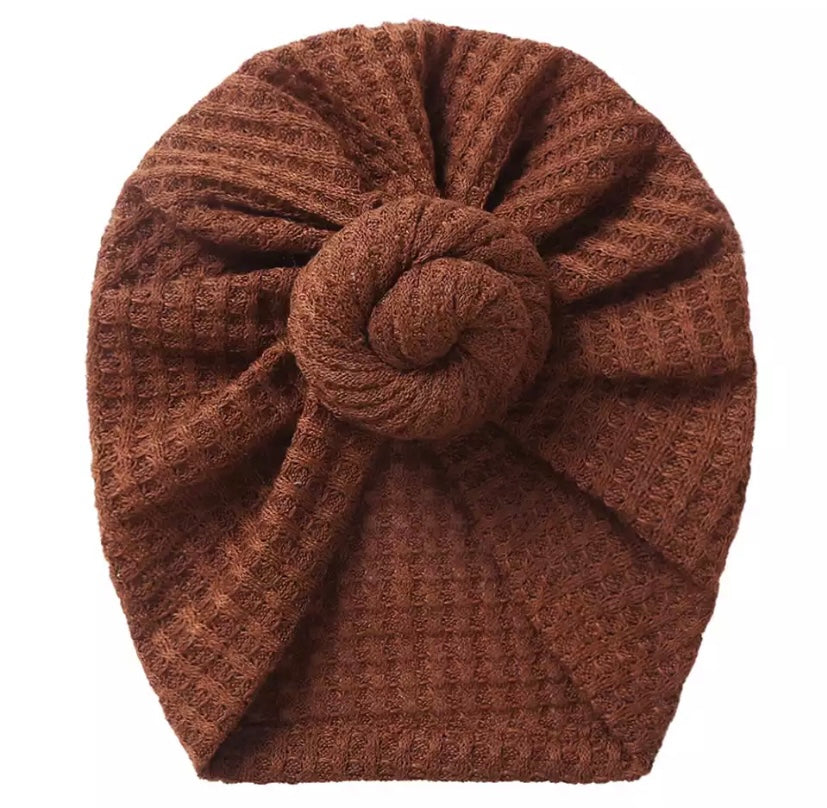 Waffle twist knot turbans