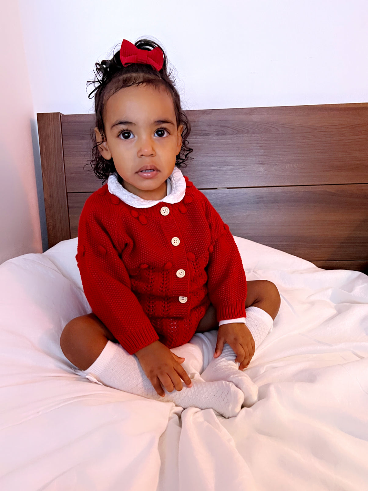 Santa baby knitted set