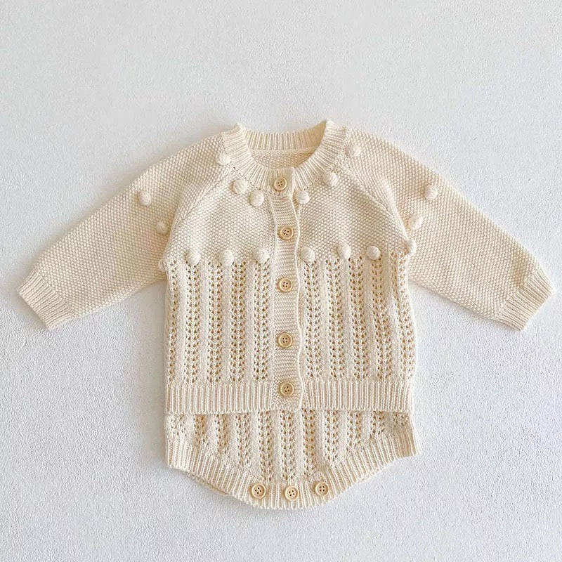 White Christmas knitted set