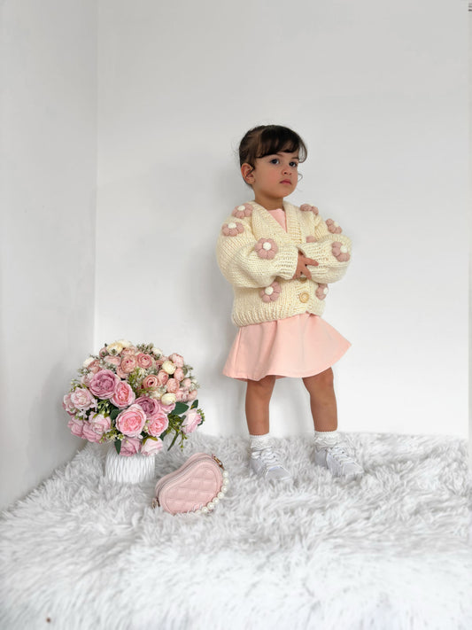 Handmade flower cardigan