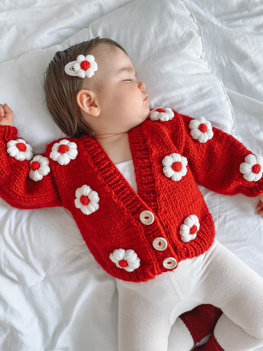 Handmade flower cardigan