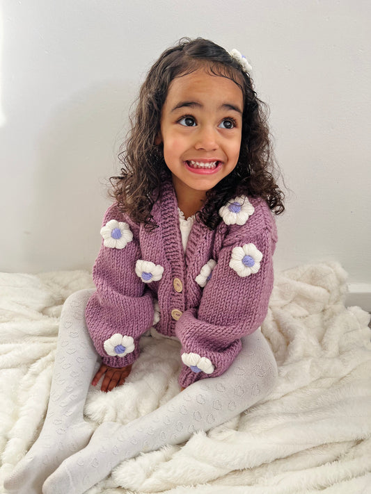 Handmade flower cardigan