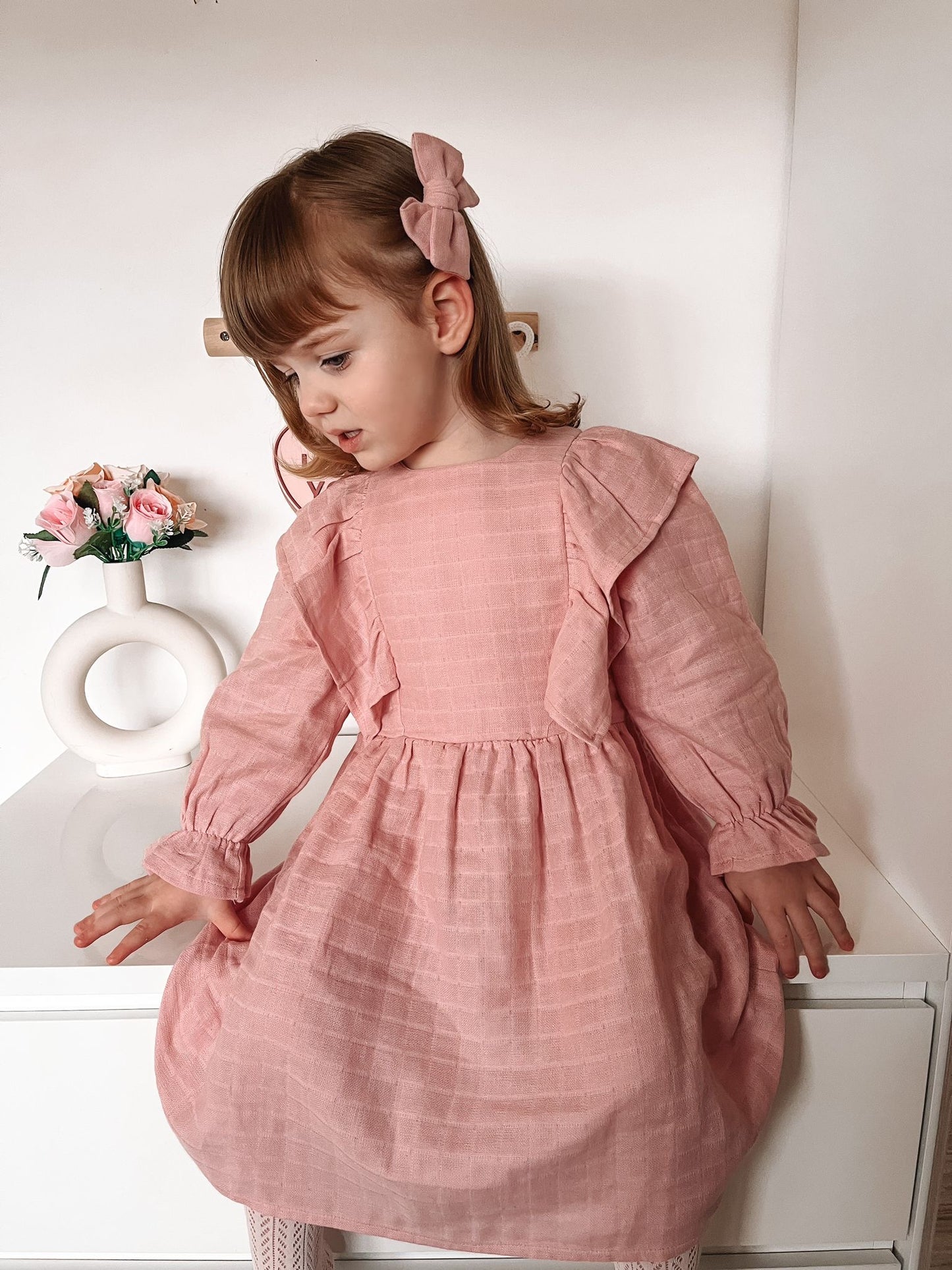 The Charlotte dress in blush