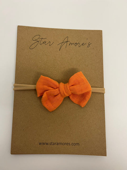 Orange dainty headband