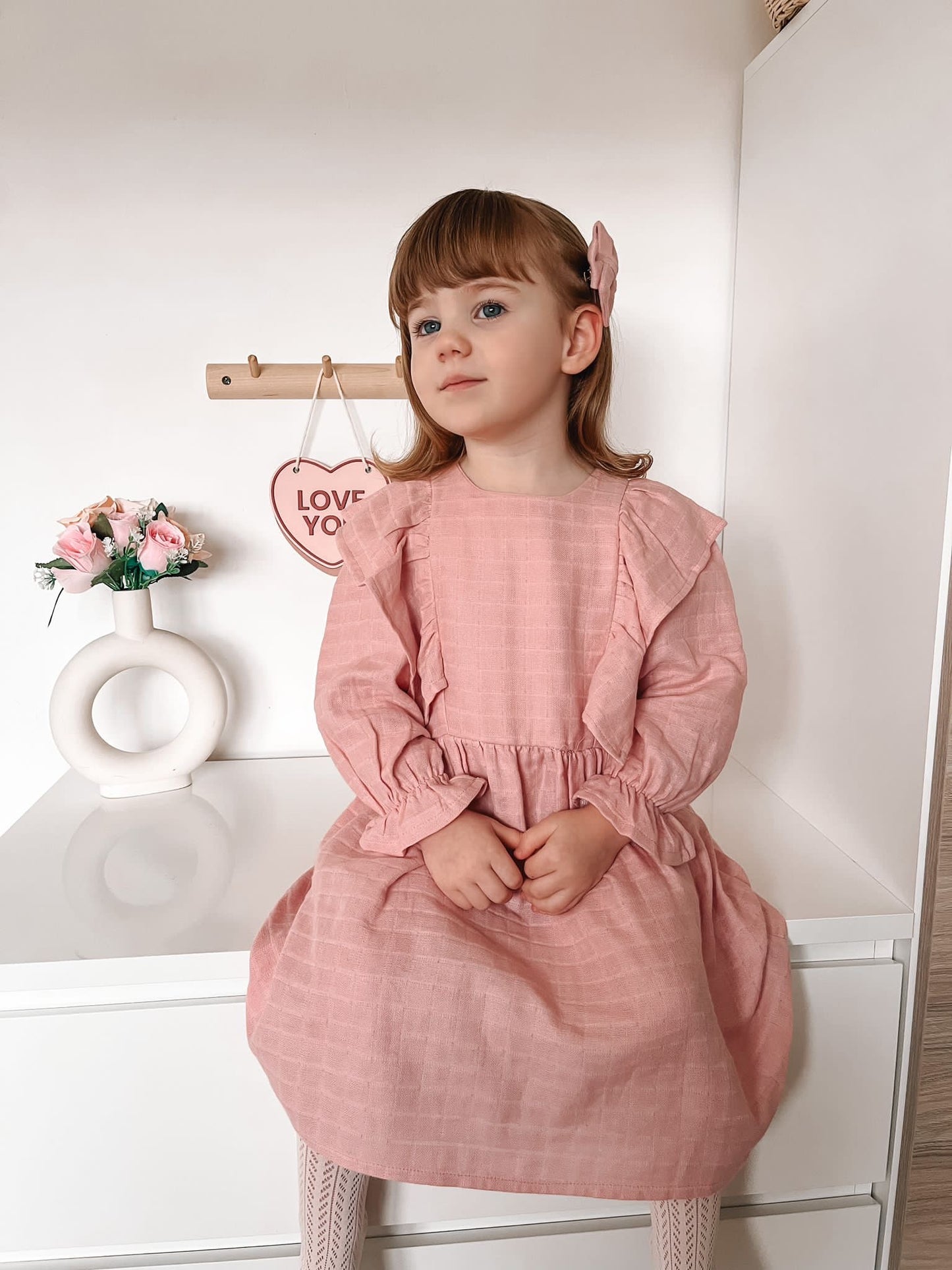 The Charlotte dress in blush