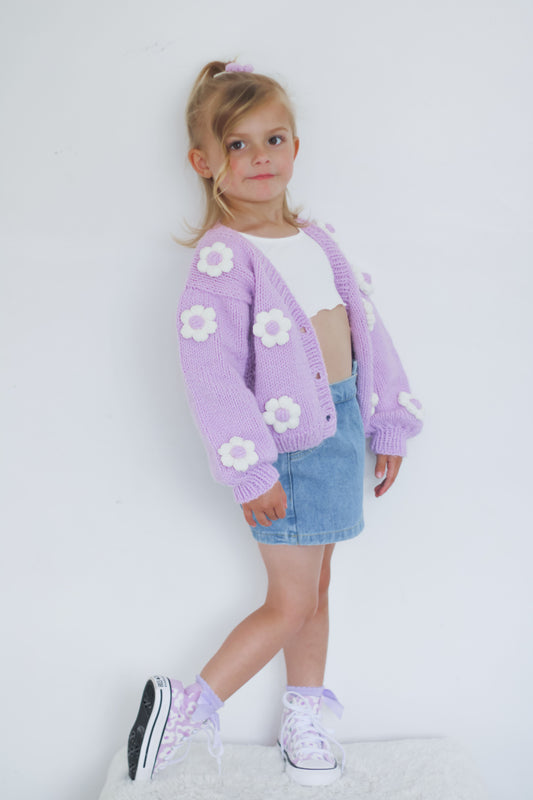 Handmade flower cardigan