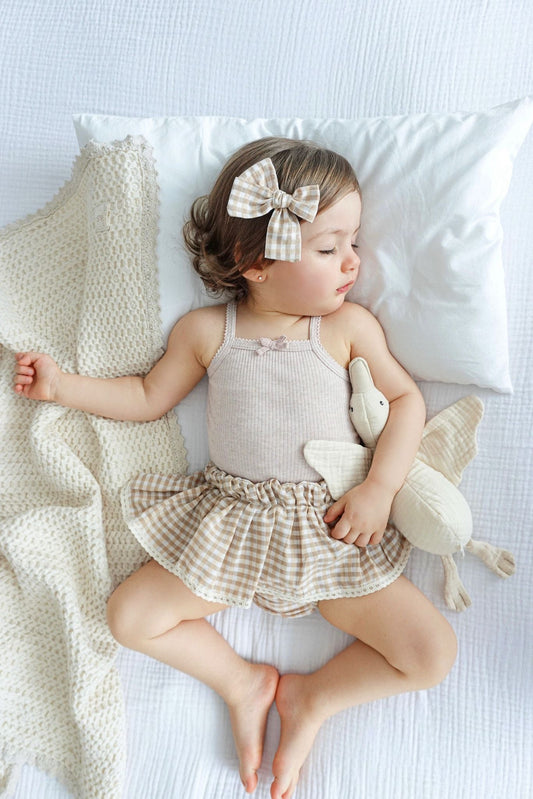 The Sophia gingham peplum bloomers