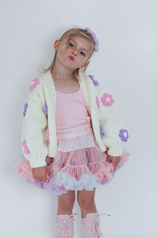 Handmade flower cardigan