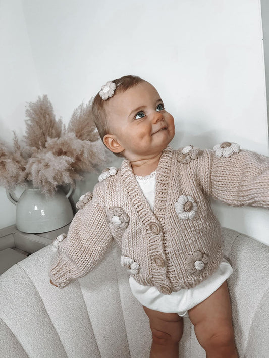Handmade flower cardigan