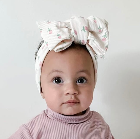 Handmade Rose chunky top knot