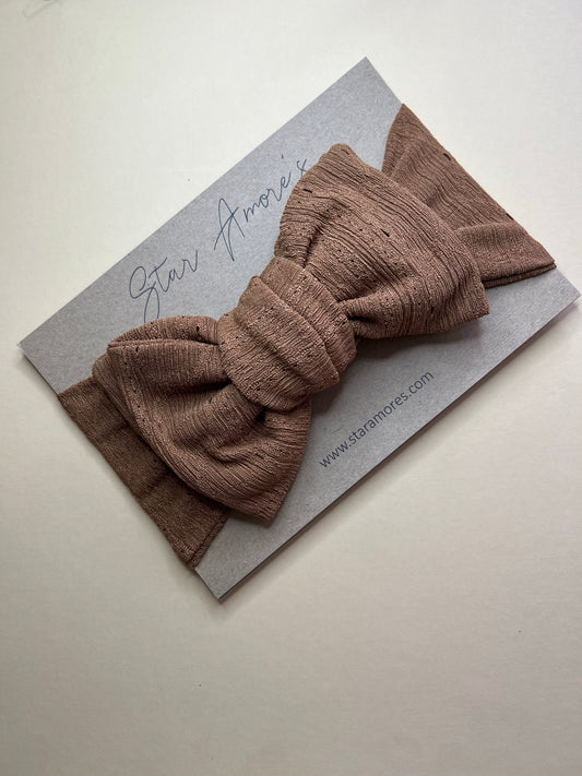 Hazelnut chunky top knot