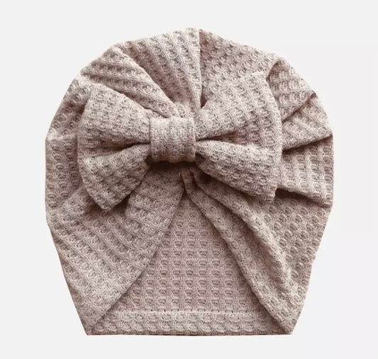 Waffle bow turbans