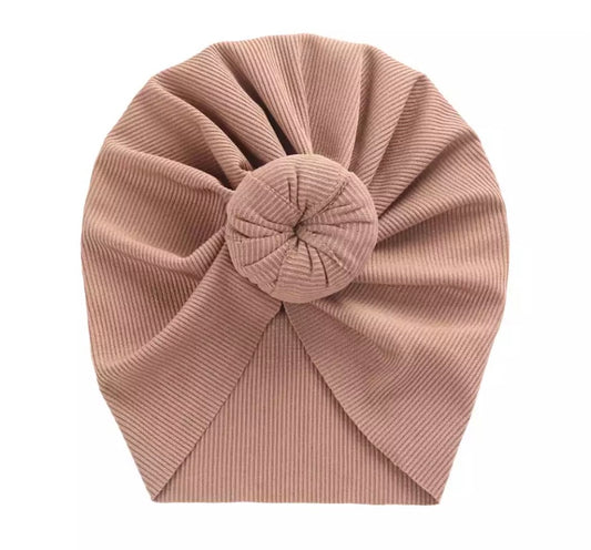 Ribbed donut turbans