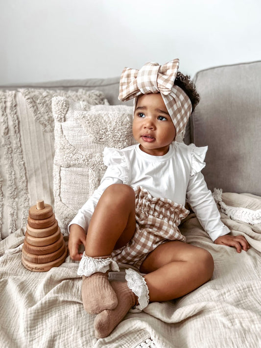 Brown Angelica gingham bloomers